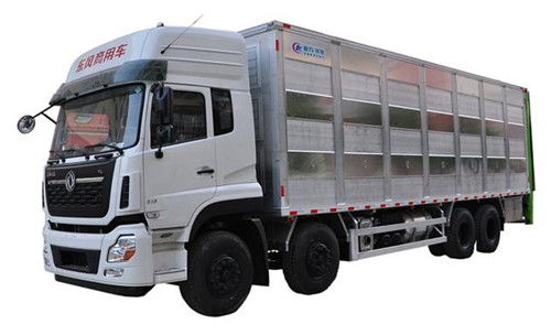東風(fēng)天龍前四后八9.6米鋁合金畜禽運(yùn)輸車與吸污車 專業(yè)運(yùn)輸利器配置詳解
